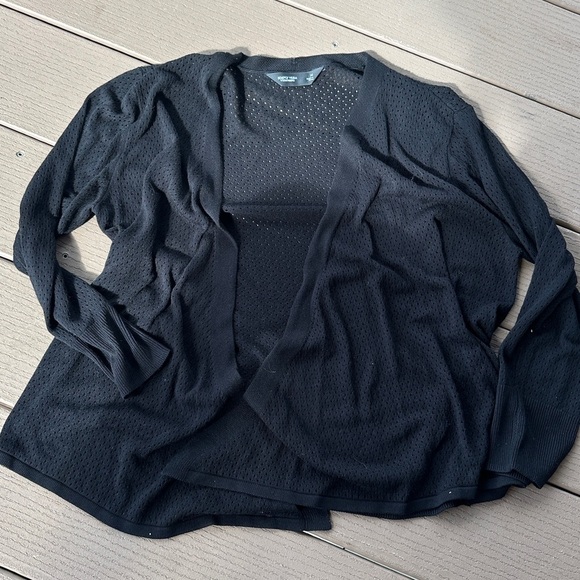 Simply Vera Vera Wang Black Knit Cardigan medium - Picture 3 of 4